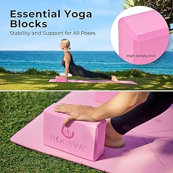 Amazon.com : NOLAVA 6-Piece Pink Yoga Mat Set – Non-Slip Mat